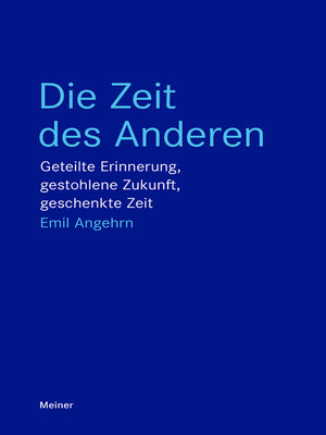 cover image of Die Zeit des Anderen